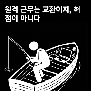 원격 작업은 거래지, 허점이 아니다